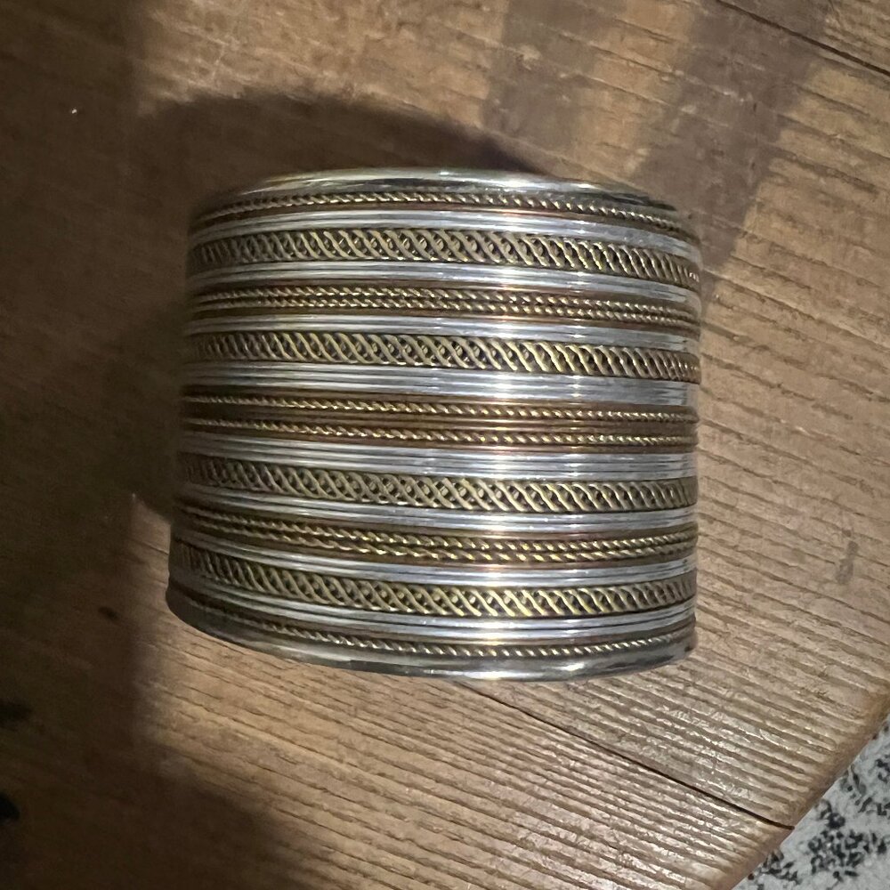 Mixed Metal Cuff Bracelet